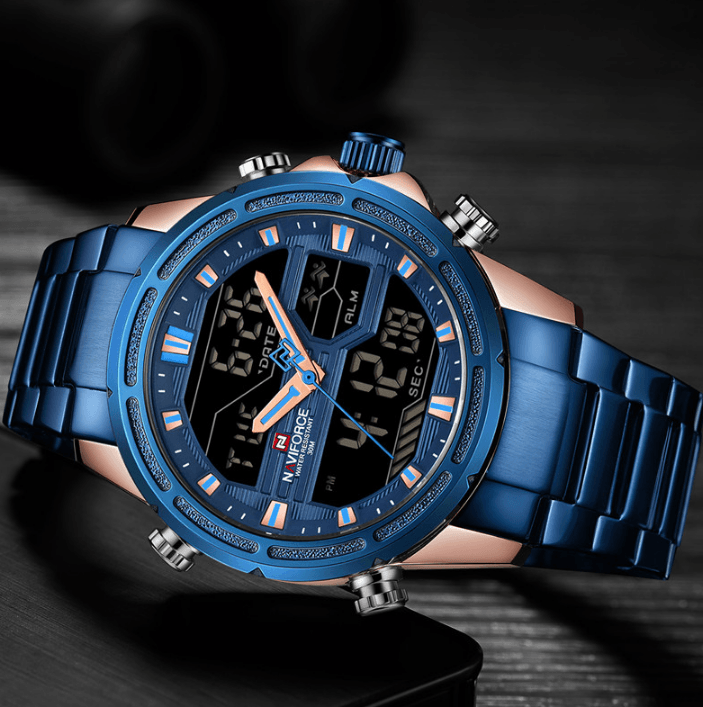 Mens Wrist Watch, Waterproof Analog Digital Watches Multifunction