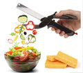 2-in-1 Stainless Steel Kitchen Shears and Vegetable Slicer