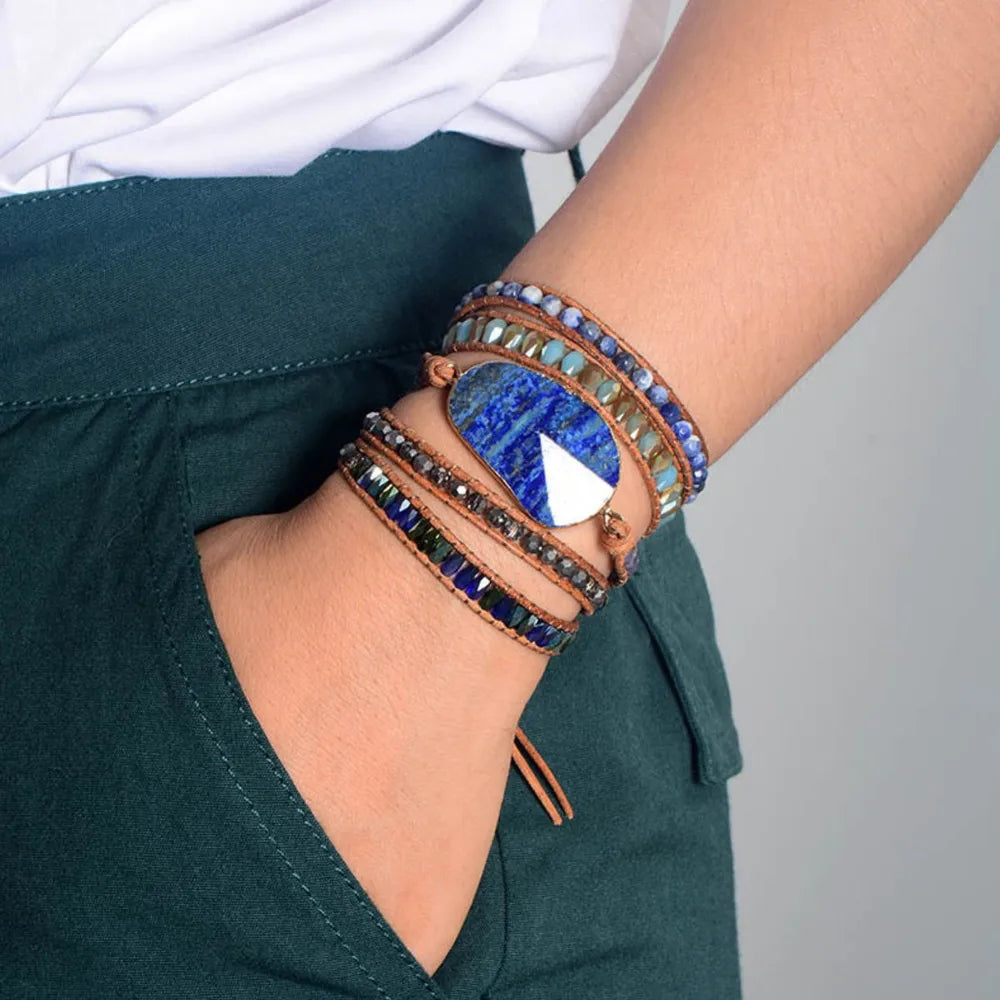 Lapis Lazuli Layered Bracelet