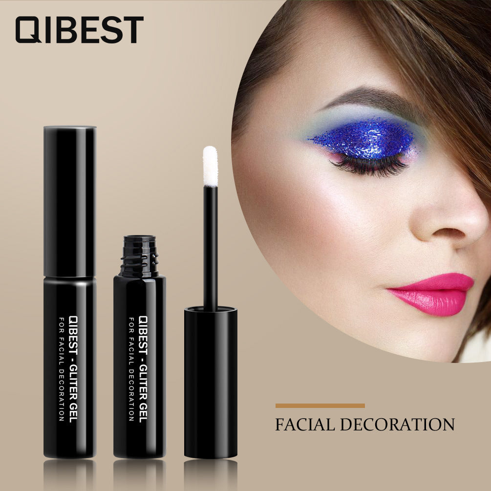 QIBEST Makeup Special Glue For High Flash Glitter Powder Eye Shadow Nail Glitter Glue Quick-Drying