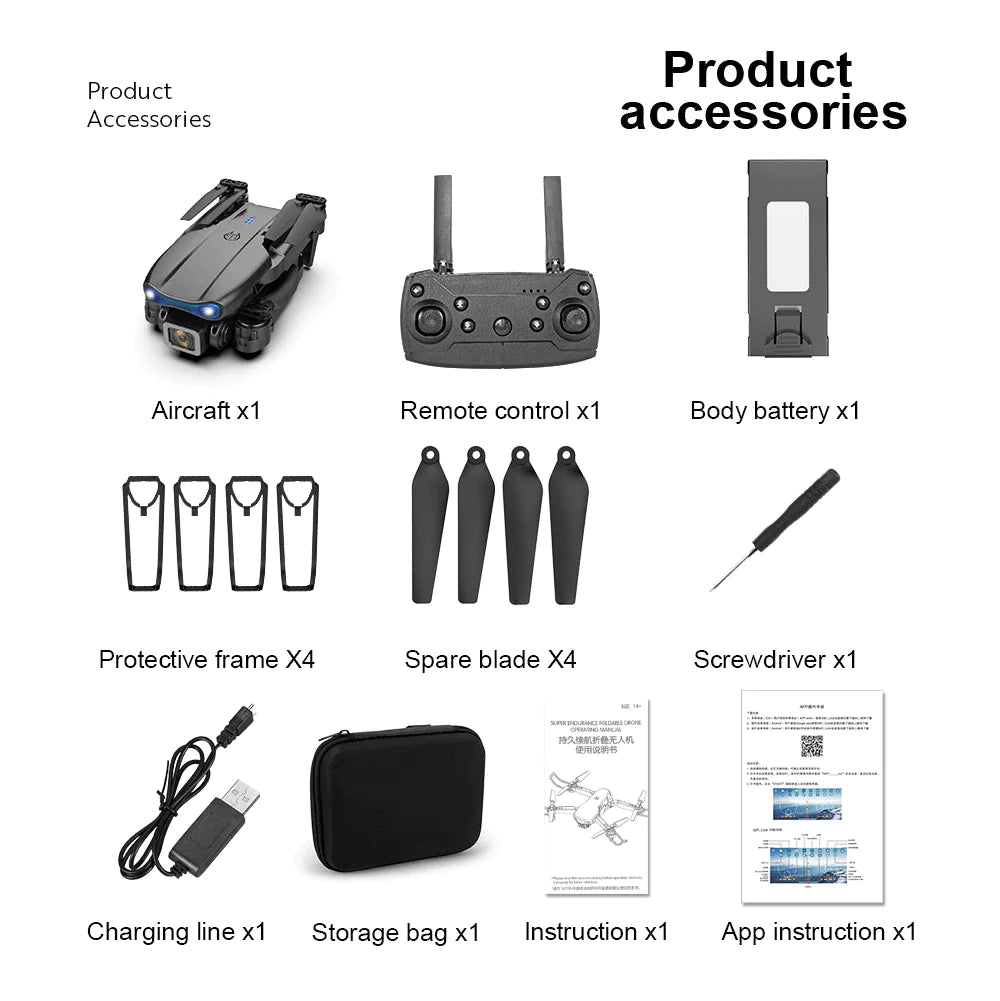 Drones Quadcopter 5G 4K GPS Drone Pro HD Dual Camera Wifi FPV
