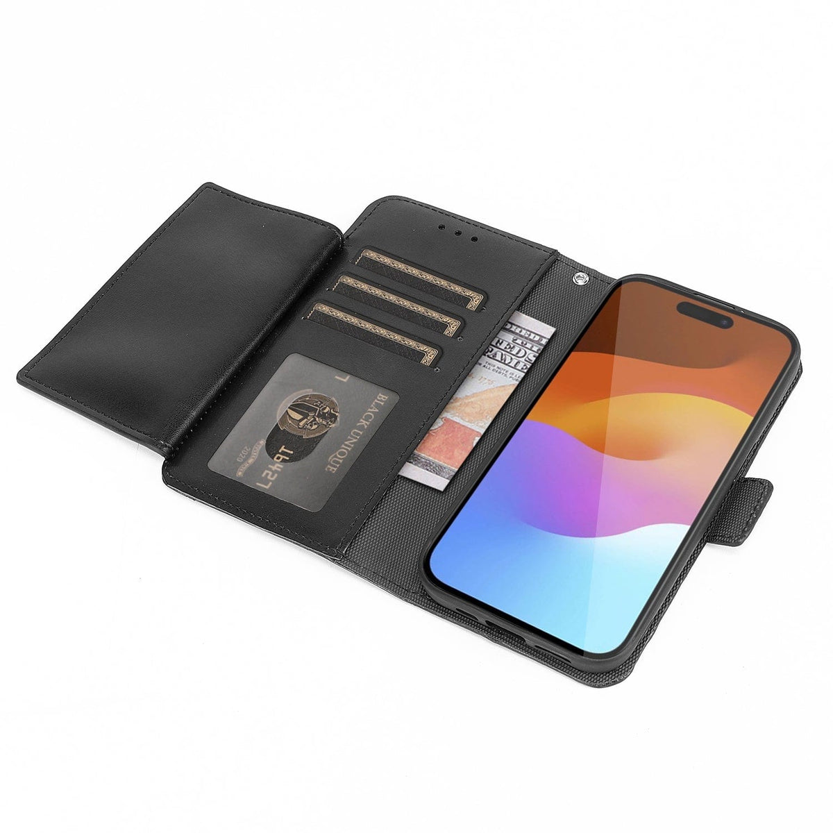 iPhone 15 Plus Leather Wallet Case with MagSafe - Card Holder | Indy Series