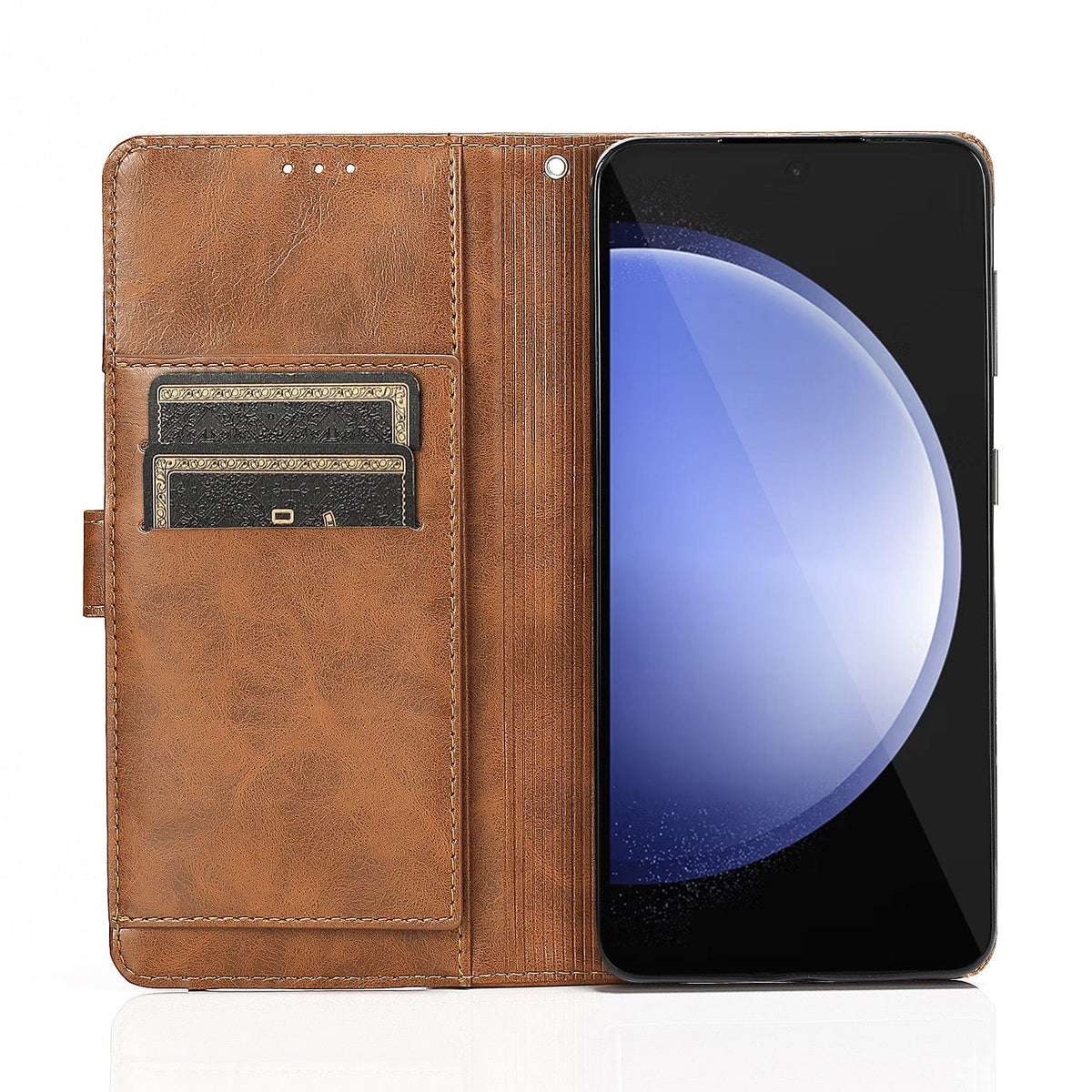 Indy Series Genuine Leather Wallet Case - Samsung Galaxy S23 FE