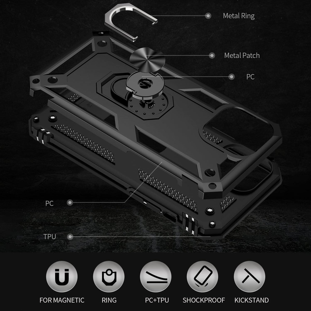 Raider Series Kickstand Case Belt Clip Iphone 13 Pro Max