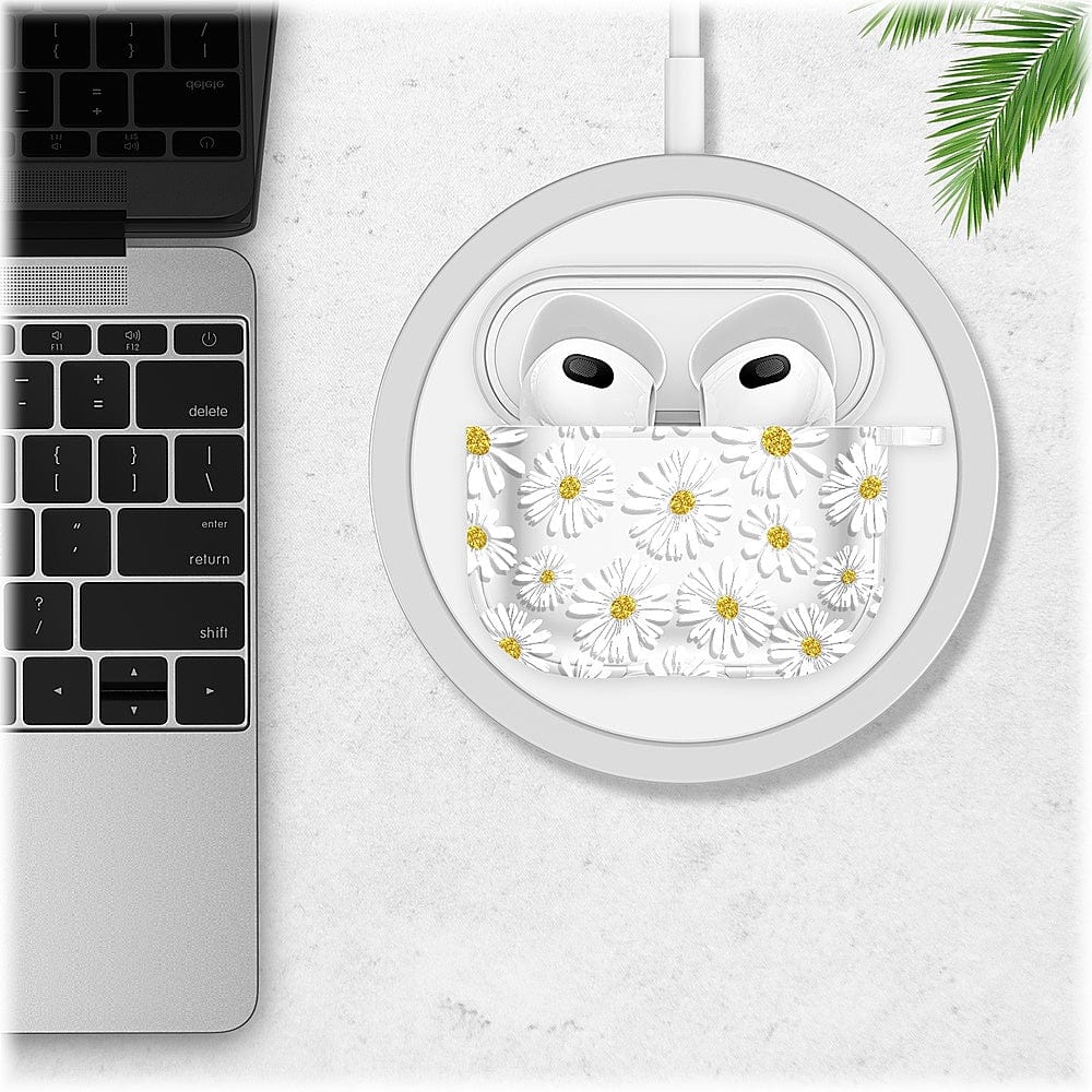 White Daisies Hybridflex Case Apple Airpods (3rd Generation)