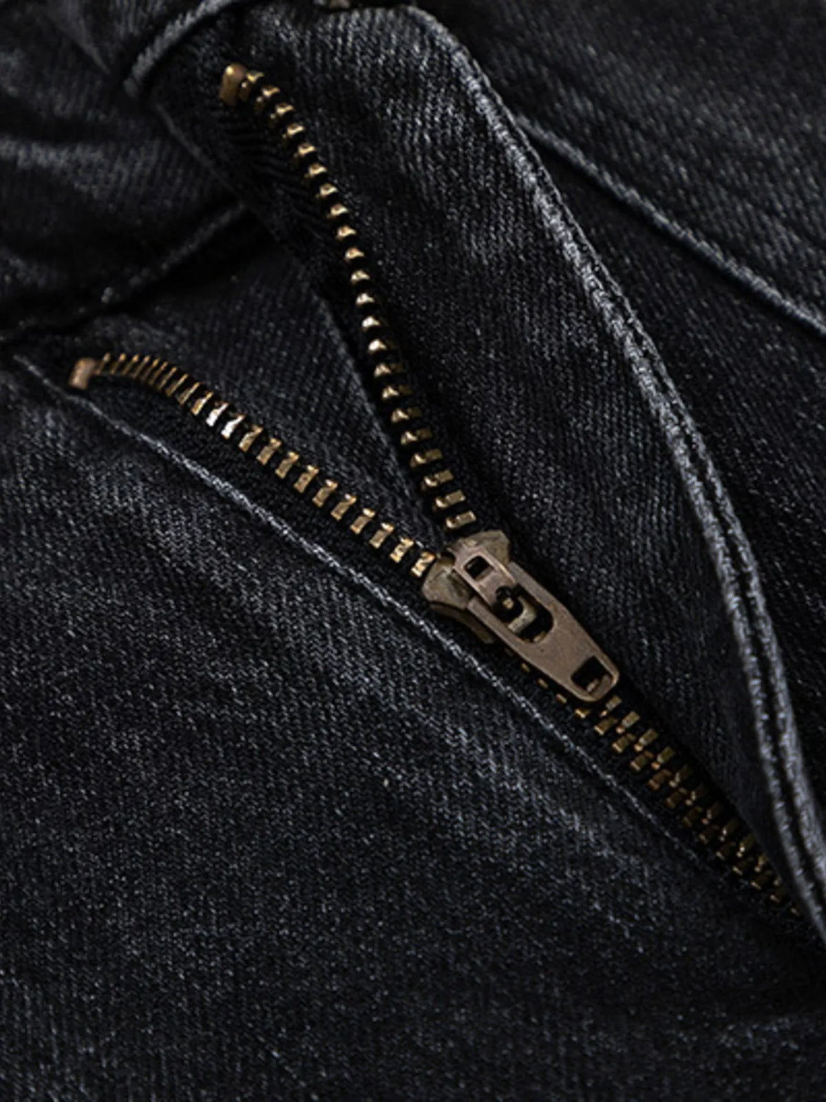 Men's High-Waisted Wide Leg Wash Jeans