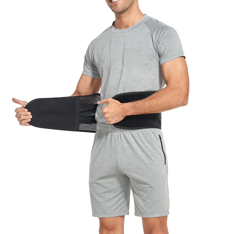 Adjustable Lower Back Brace Lumbar Support Waist Belt Men Pain