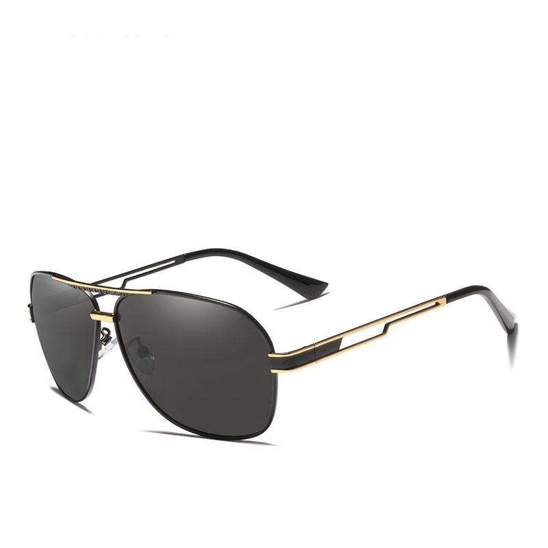 Model Business Men Square Polarized Sunglasses Male Eyewear