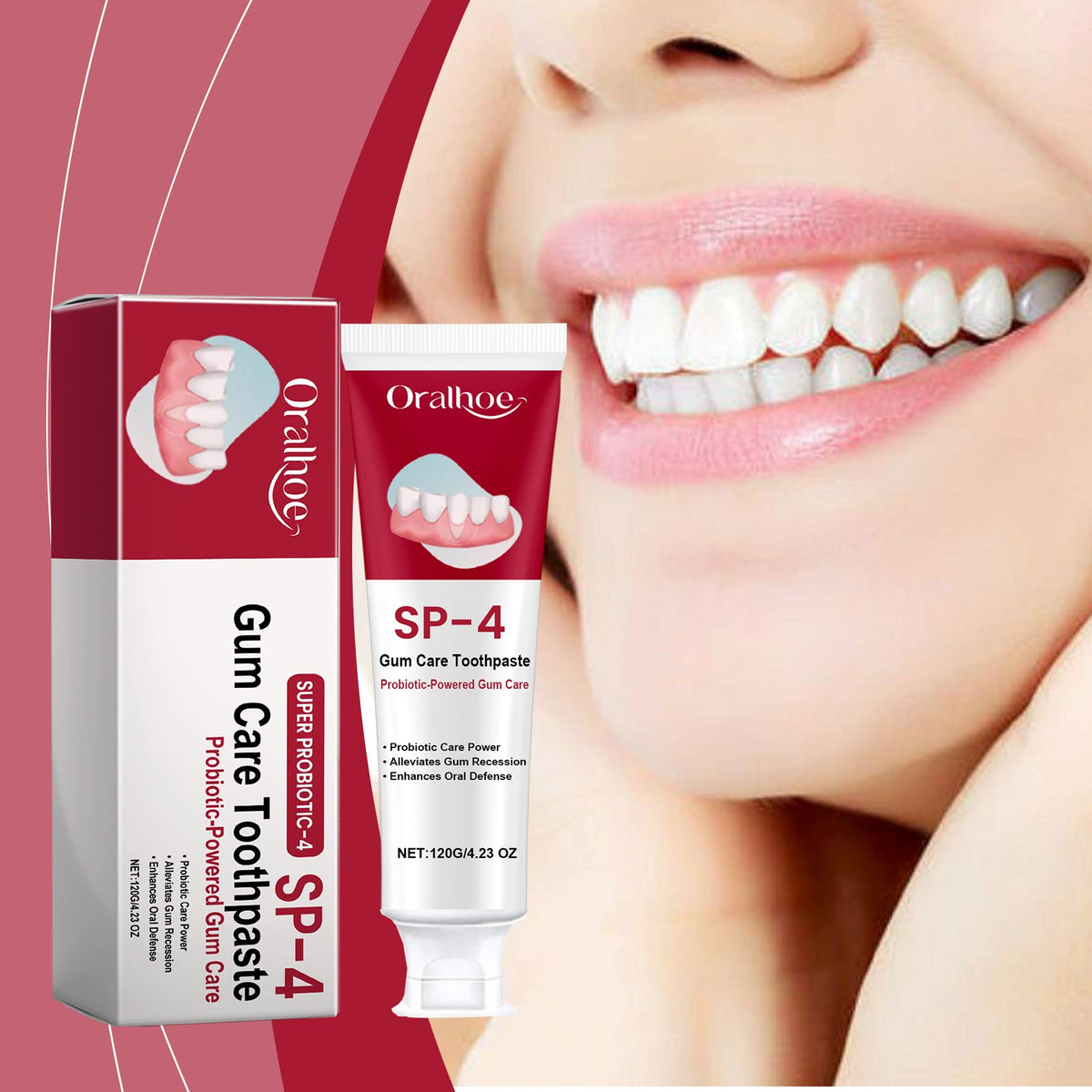 Gum Care Toothpaste Gently Brightening Teeth, Cleaning Yellow Stains And Improving Tooth Enamel