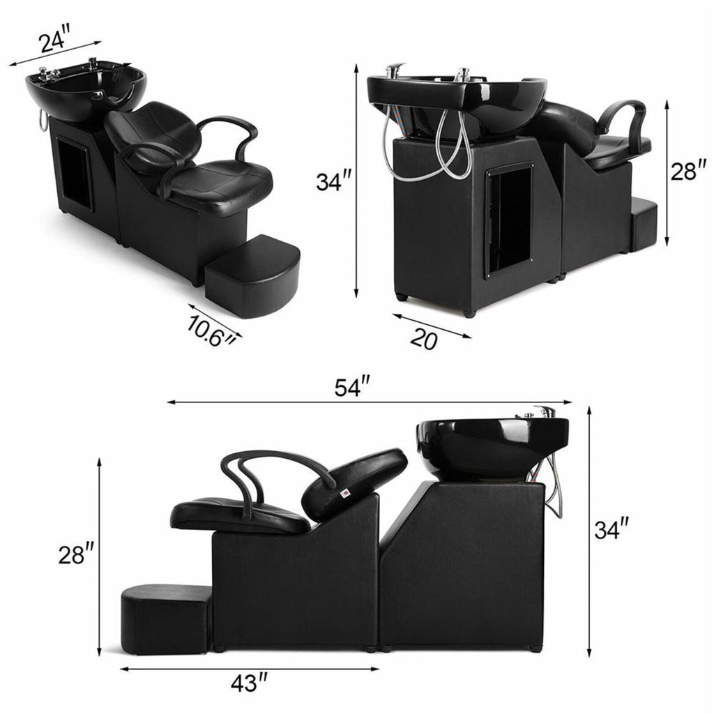 [SAK18745] 53" Salon Barber Backwash Chair