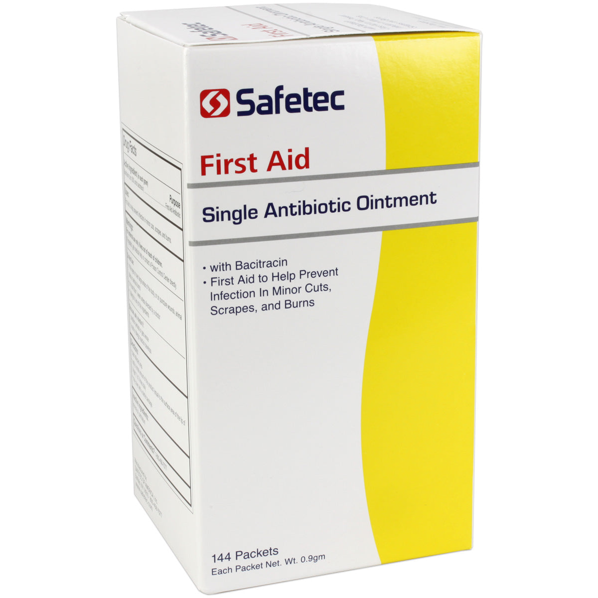 Single Antibiotic (Bacitracin) .9gm. Pouch, 144 per box