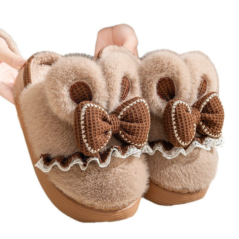 Indoor Warm Non-slip Cute Couples Cotton Shoes