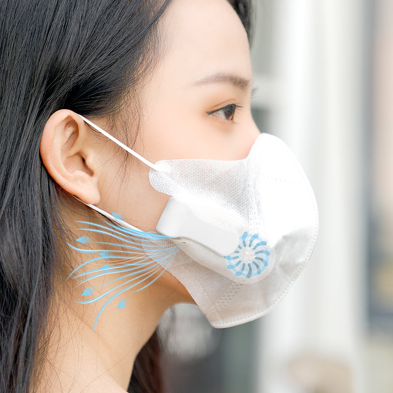 Net Celebrity Fan Mask Fan Mini Portable Children's Mask Anti-Stuffy Instead Of Breathing Valve Usb Charging Smart Fan