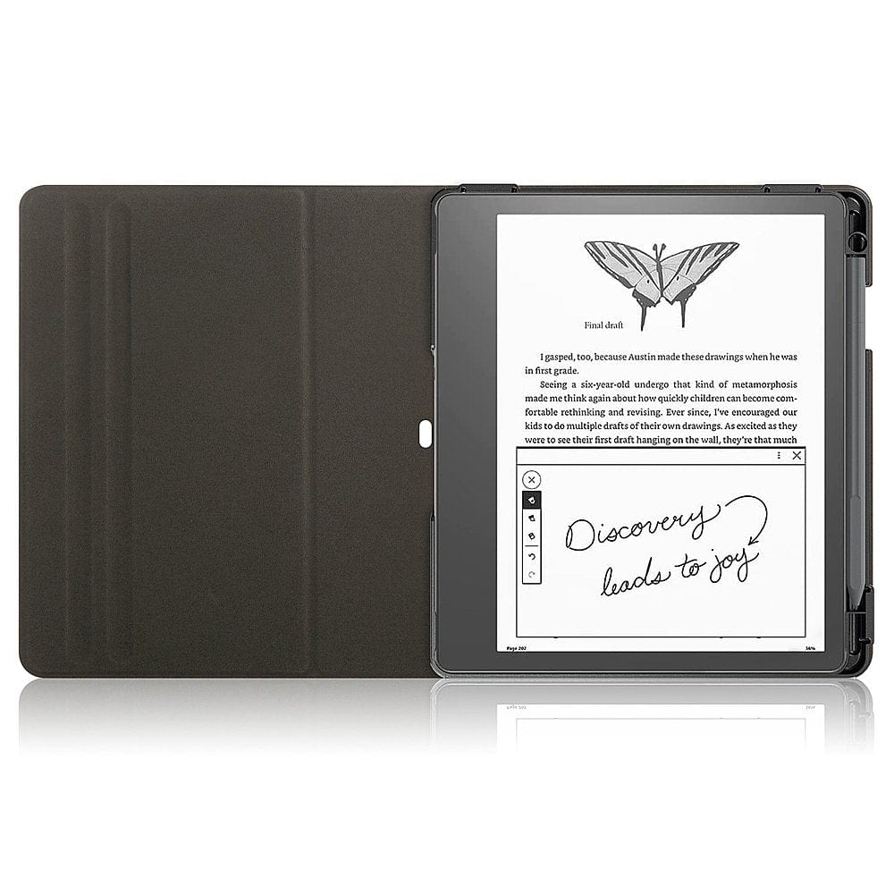 Indy Series Black Leather Bi-Fold Folio Case - reMarkable 2