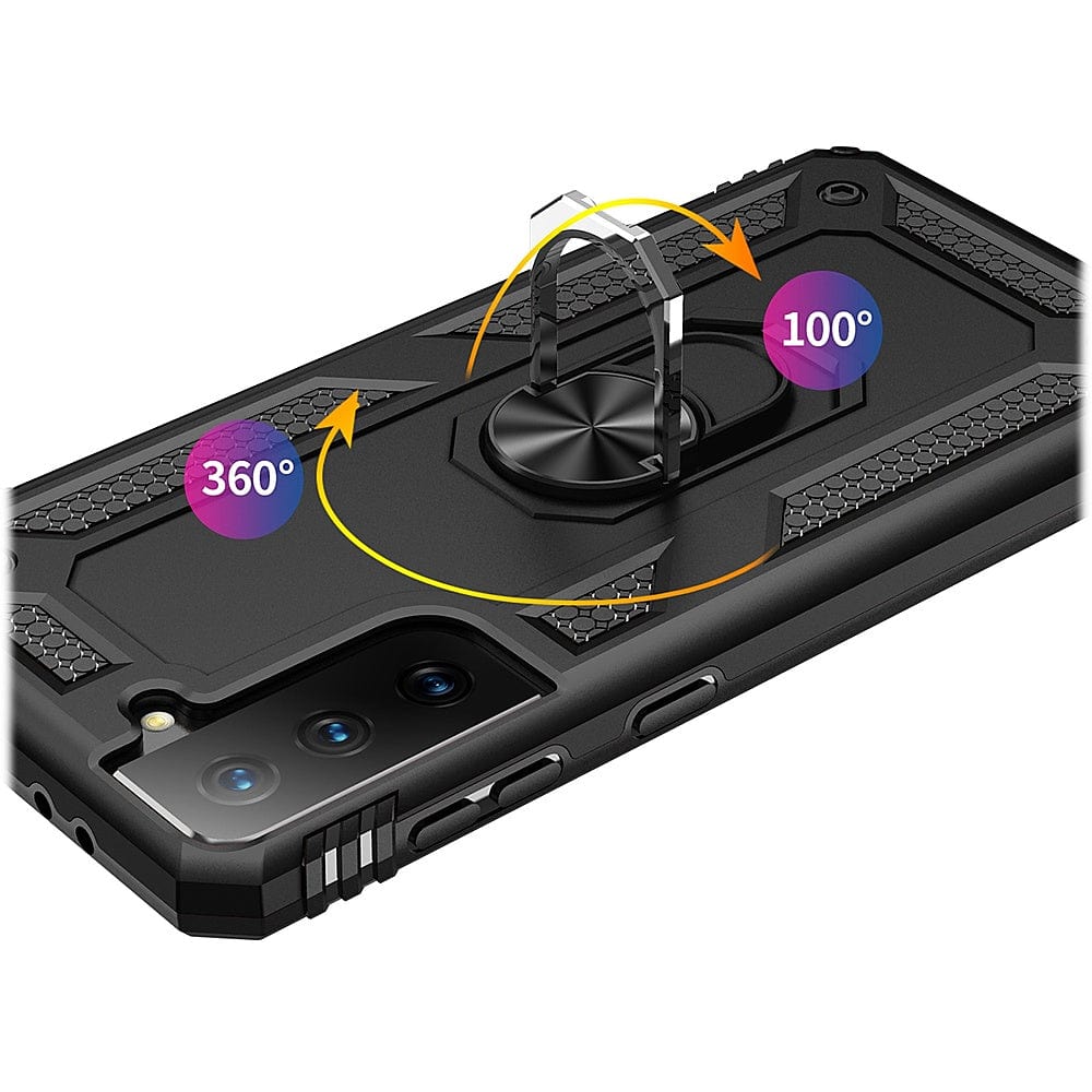 Black Military Kickstand Series Case Samsung Galaxy S21 FE 5G