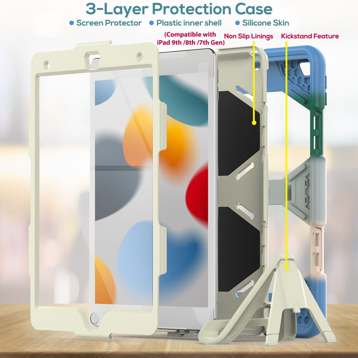 Wander Kickstand Case for iPad 10.2-inch (7th/8th/9th Gen)