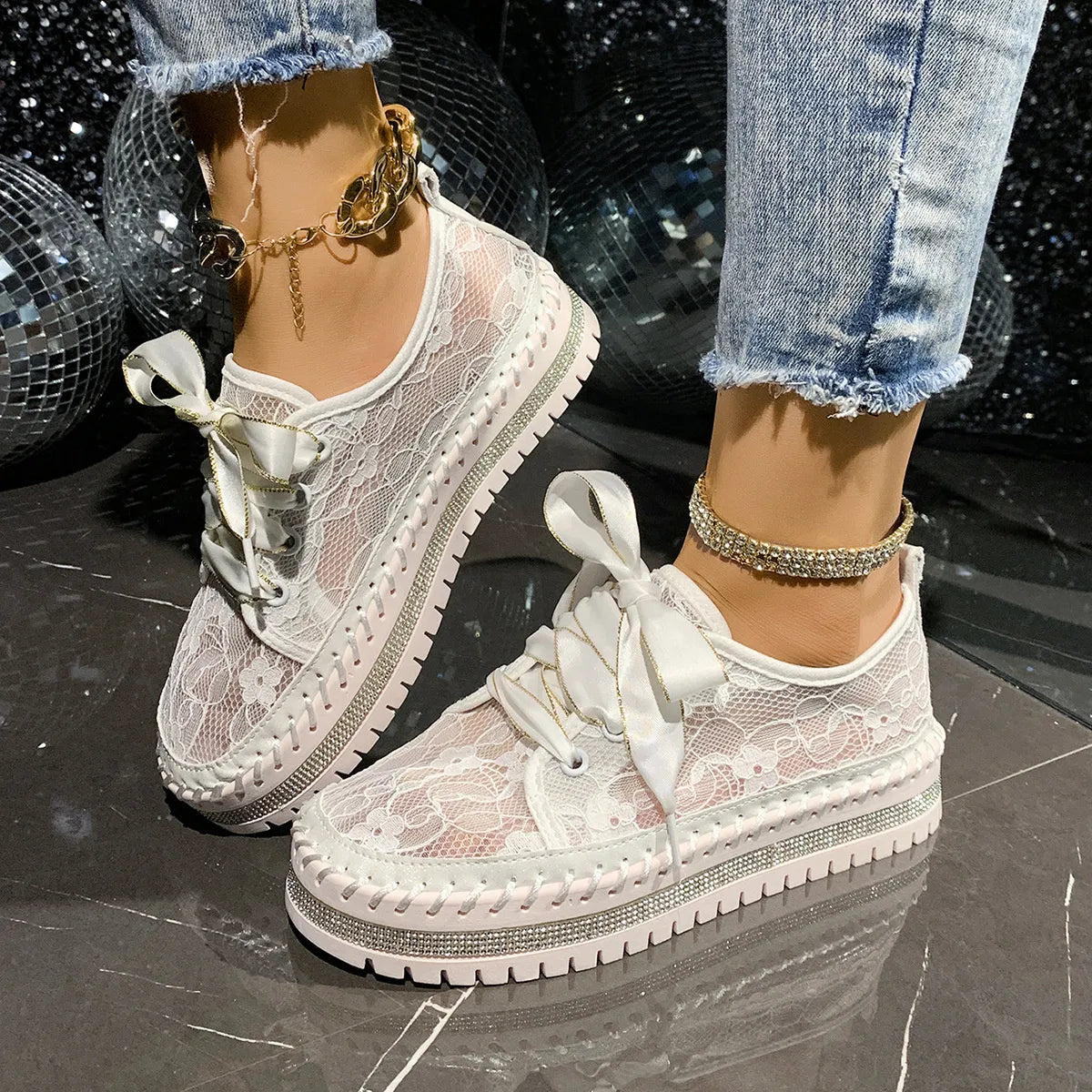 Round Toe Platform Loafers