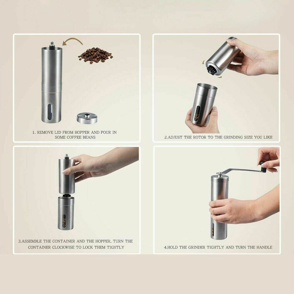 Hand Crank Conical Burr Coffee Grinder