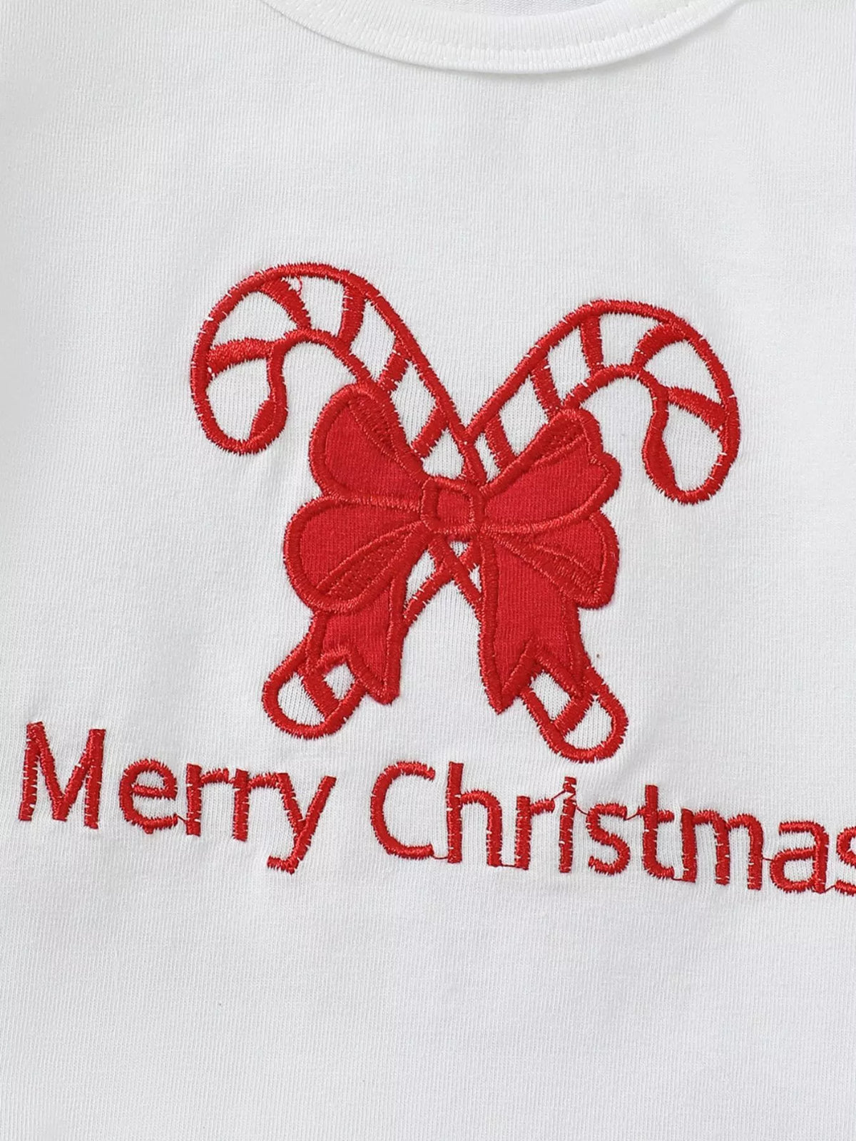 Children's Christmas Ruffle Trim Top and Pants Set