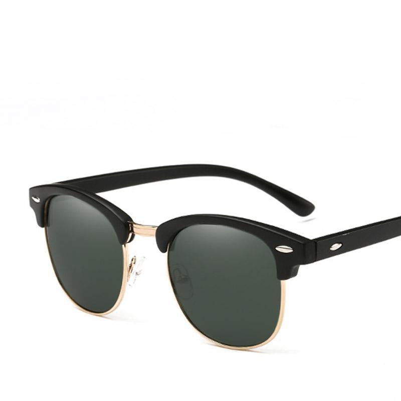 Polarized Retro Classic Metal Frame Sunglasses