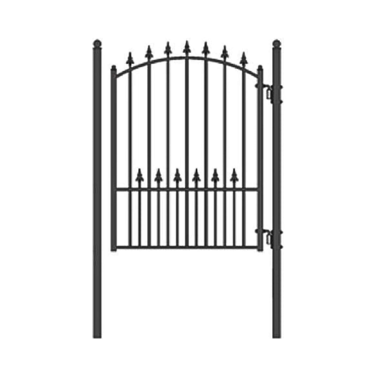 5Ft Heavy-Duty Munich Powder-Coated Galvanized Steel Pedestrian