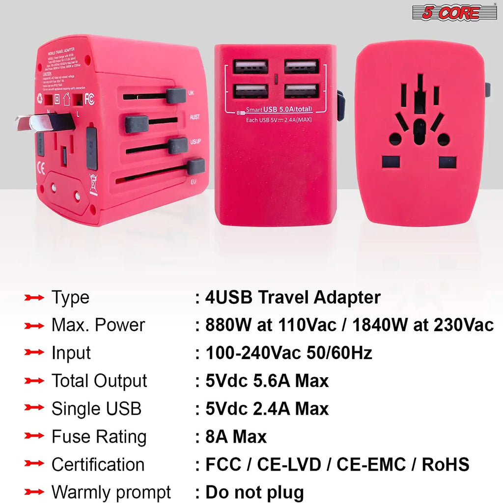 Universal Travel Adapter International Power Adapters 3