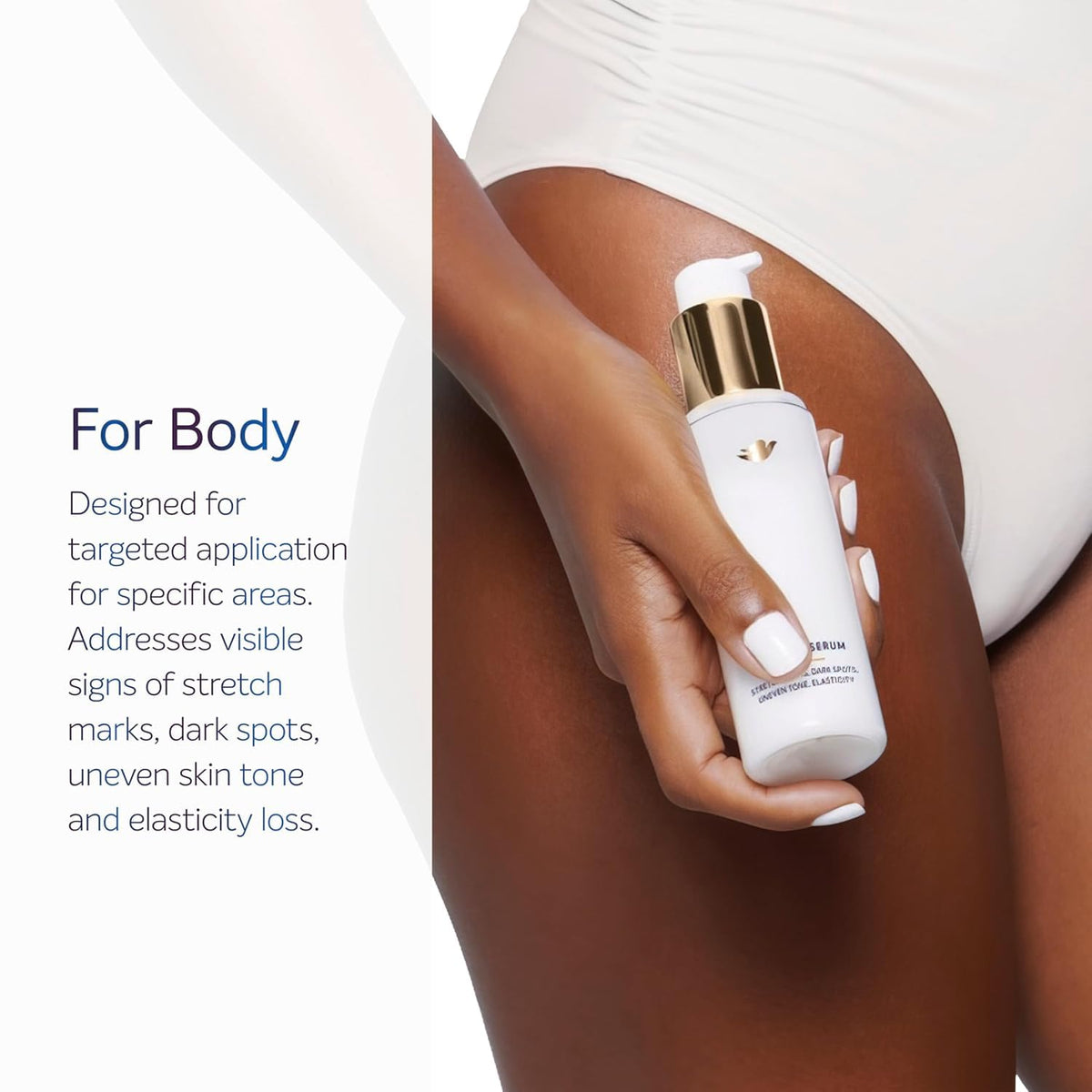 Dove Targeted Serum Multipurpose for Stretch Marks, Dark Spots, Uneven Skin Tone and Elasticity,with Tone Balance Complex, Niacinamide, Collagen Peptides and Natural Moisturizing Factors, 3.2 oz