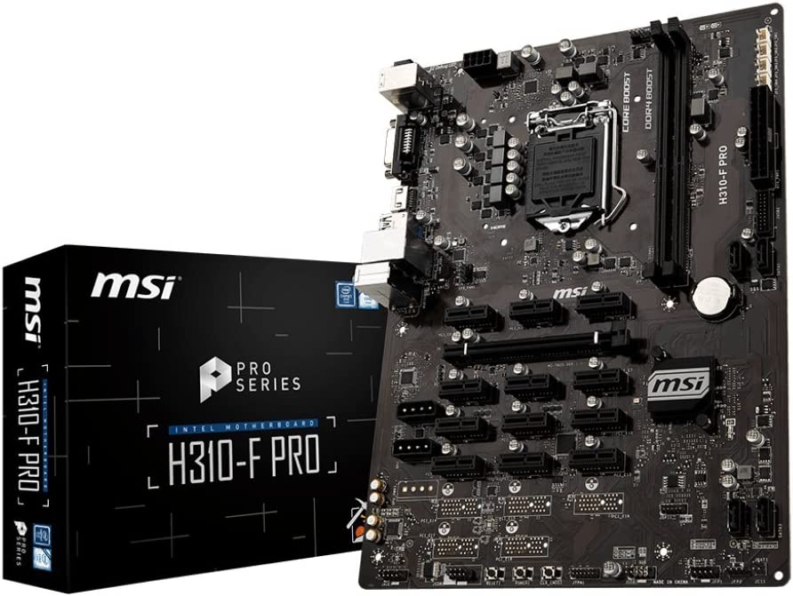 MSI Pro Series Intel Coffee Lake H310 LGA 1151 BTC ETH LTC Crypto