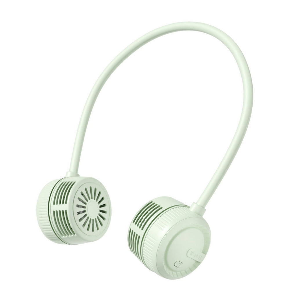 Foldable Neck Fan Portable Silent USB Charging Outdoor Sports Turbine Bladeless Mini Neck Fan
