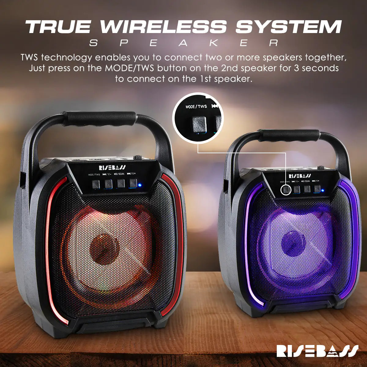 8" 600W Wireless Bluetooth Speaker