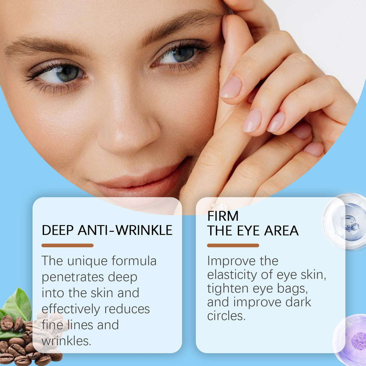 Eye Essence Hydrates, Firms, Firms And Softeners The Skin Around The Eyes, Hydrates And Massages The Eye Essence