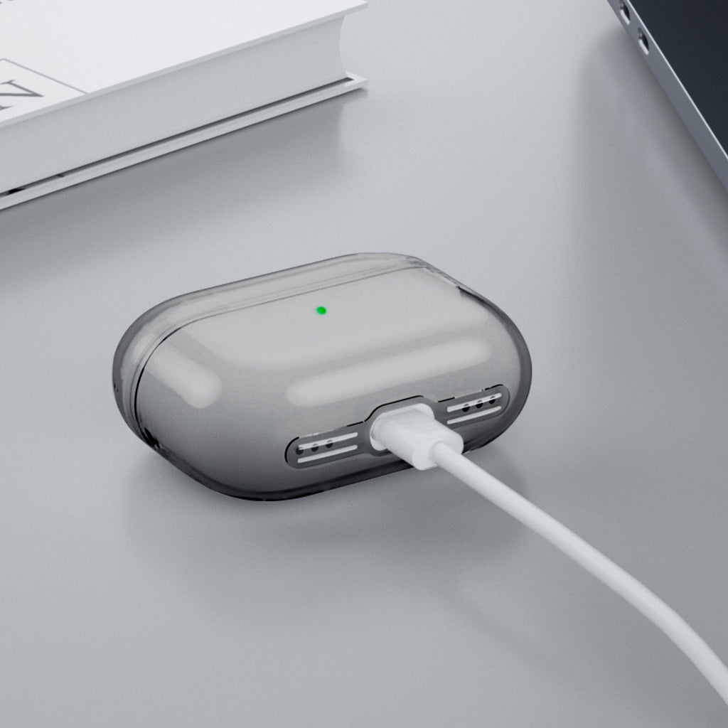 Hybrid-Flex Transparent Black Case for AirPods Pro 2
