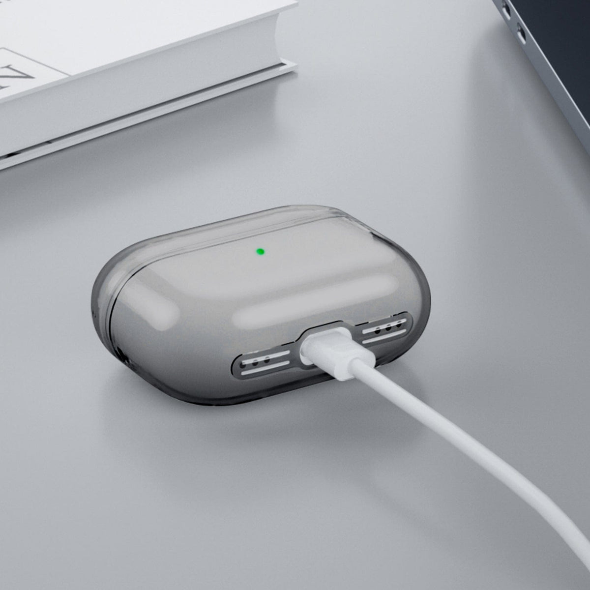 Hybrid-Flex Transparent Black Case for AirPods Pro 2