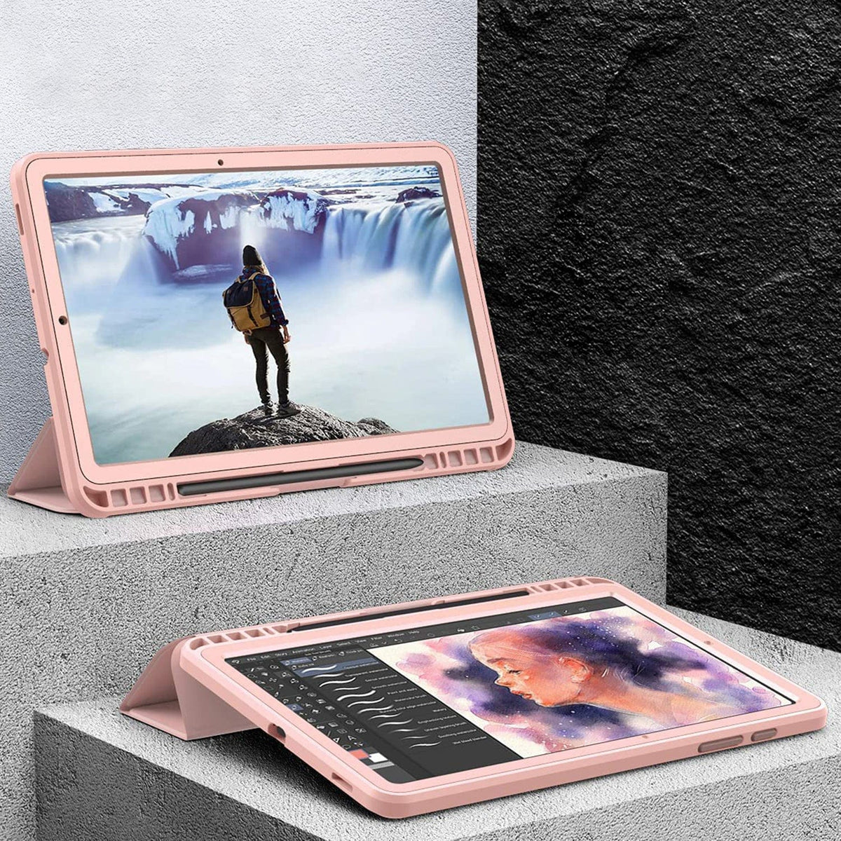 Raider Series Heavy Duty Tri-Fold Case - Galaxy Tab S6 Lite