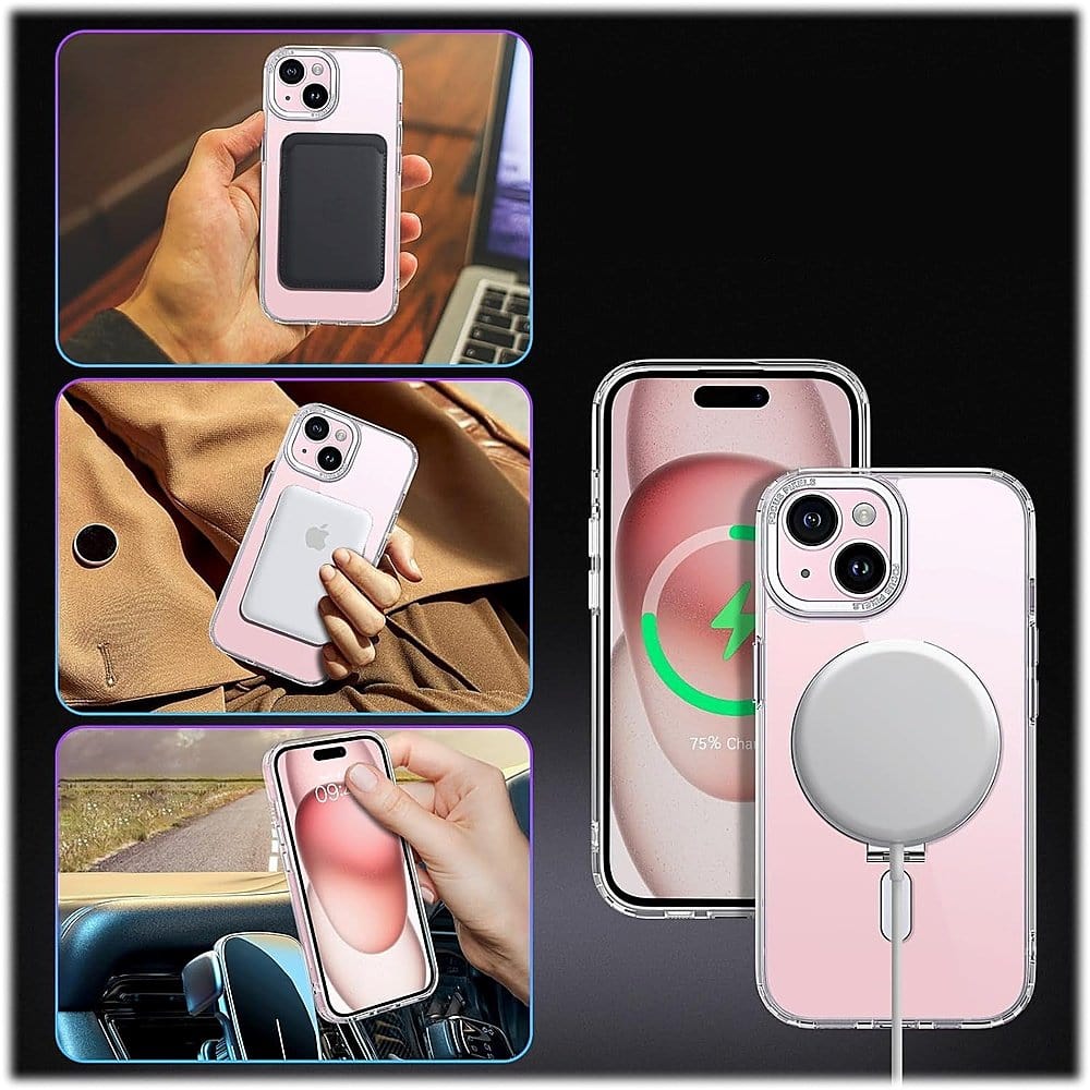 iPhone 15 Clear Kickstand Case with MagSafe | Venture Series