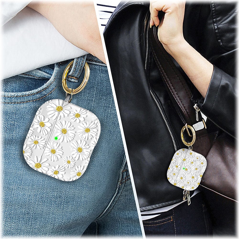 White Daisies Hybridflex Case Apple Airpods (3rd Generation)