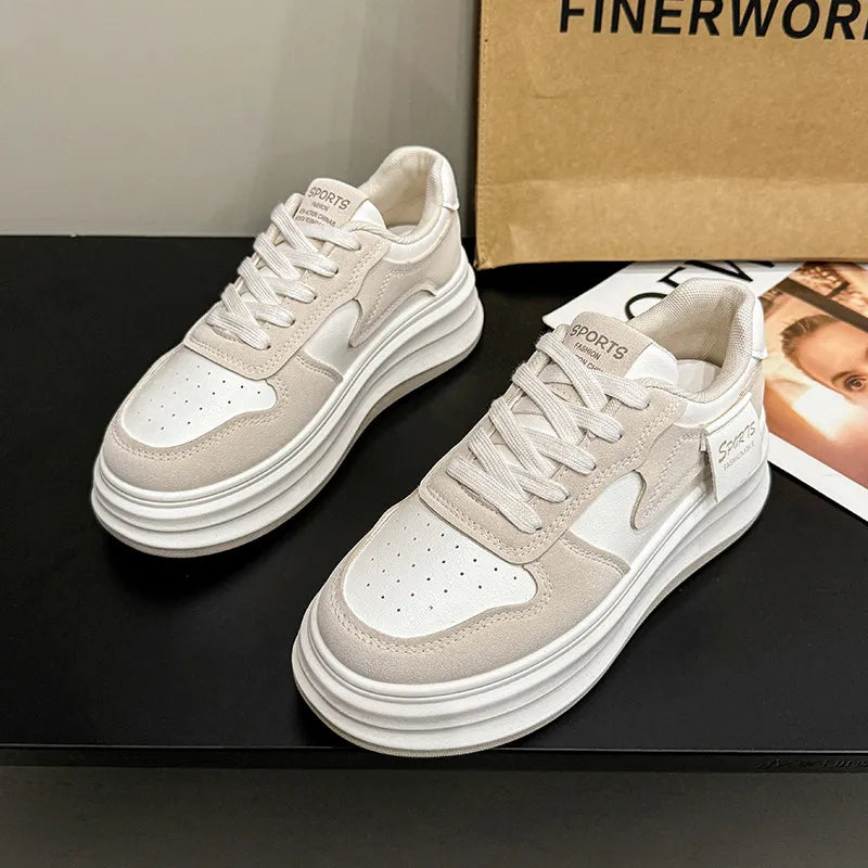 Contrast Platform Sneakers