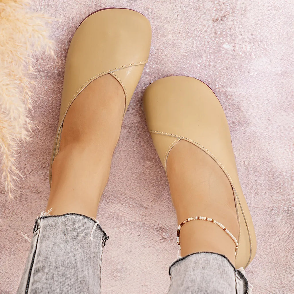 Round Toe Flats Slip-Ons