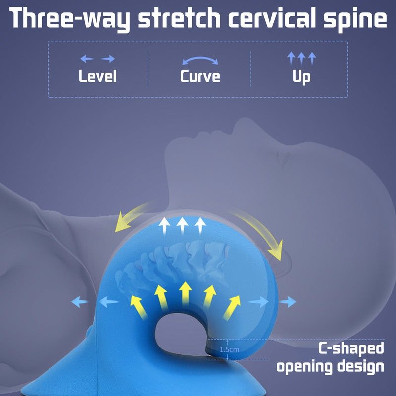 Cervical Neck Stretcher Muscle Relaxation Pillow