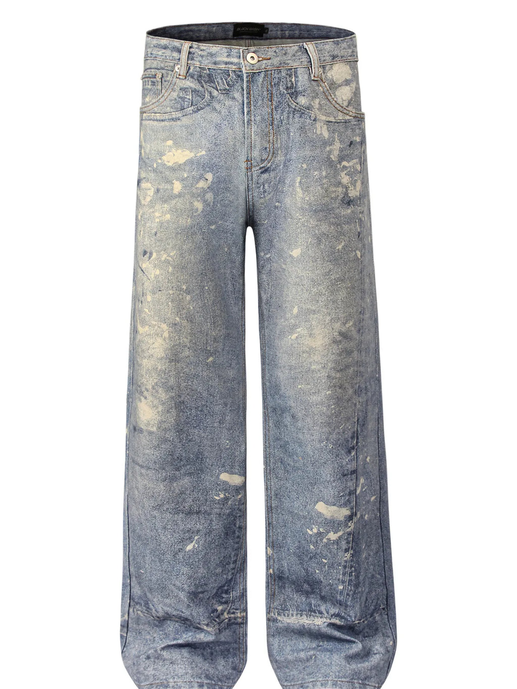 Men's Washed Wide Leg Jeans
