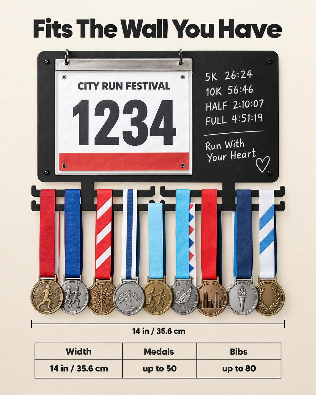 BLAUBECK Medal Hanger Bib Display