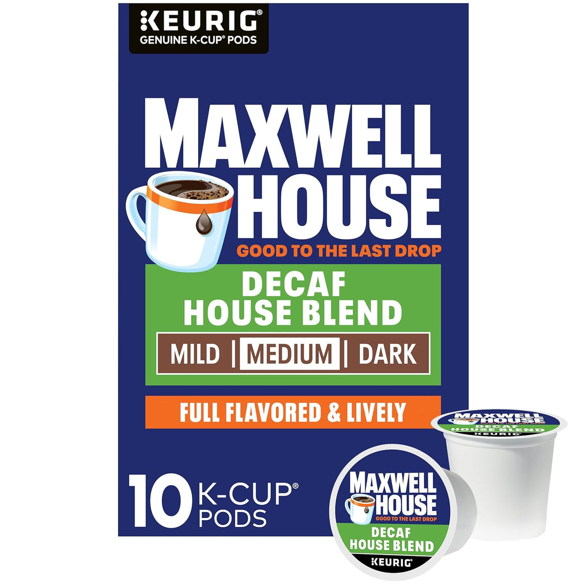 Maxwell House Decaf K-Cup 10 Ct