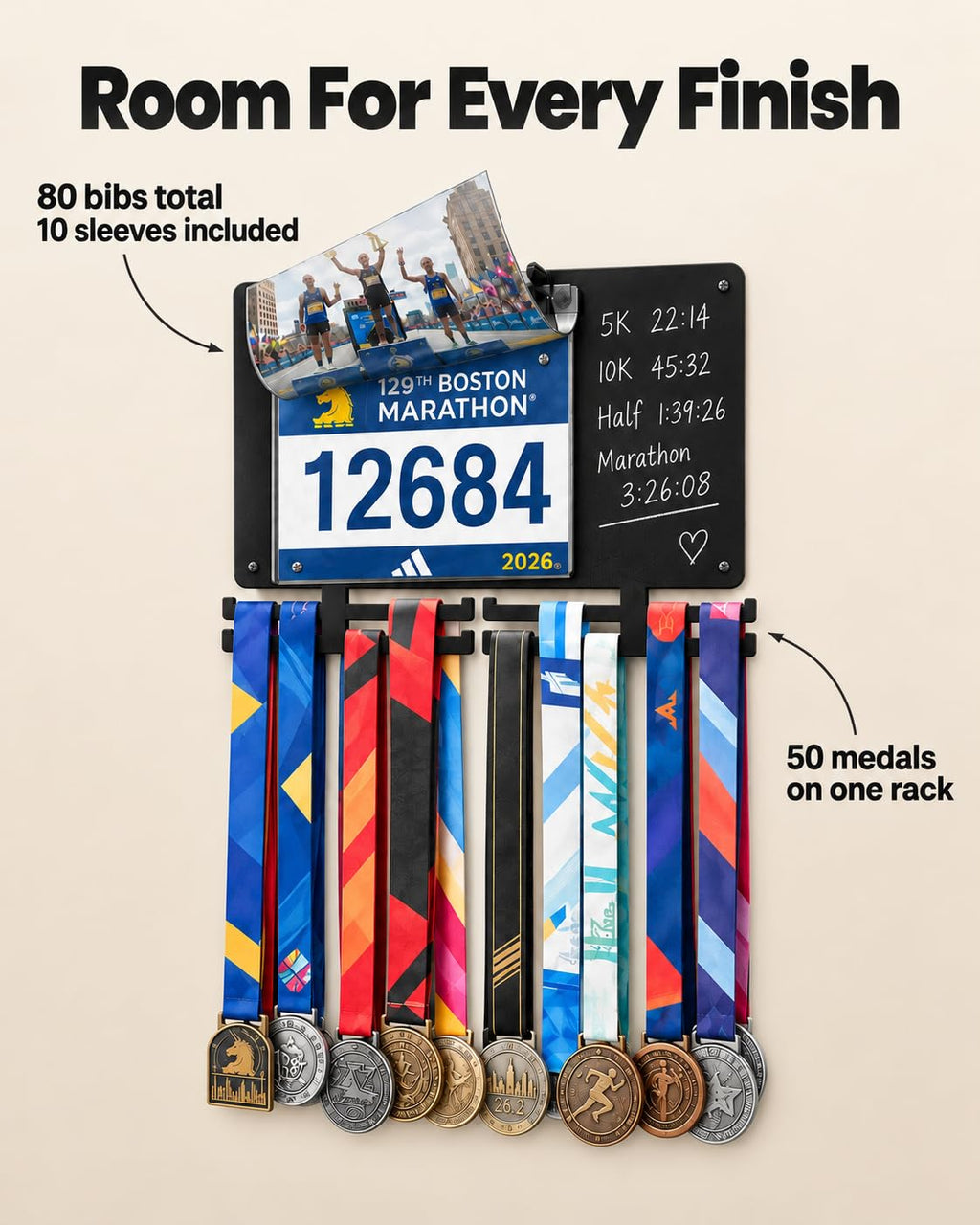 BLAUBECK Medal Hanger Bib Display