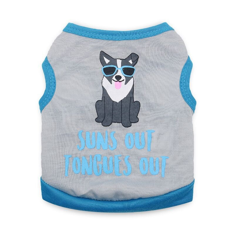 Dog Clothes Summer Clothes Teddy Bears Small Dogs Milk Dogs Puppy Clothes Pet Dog Vest Thin