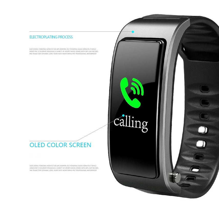 Color Screen Smart Bracelet with Bluetooth Call