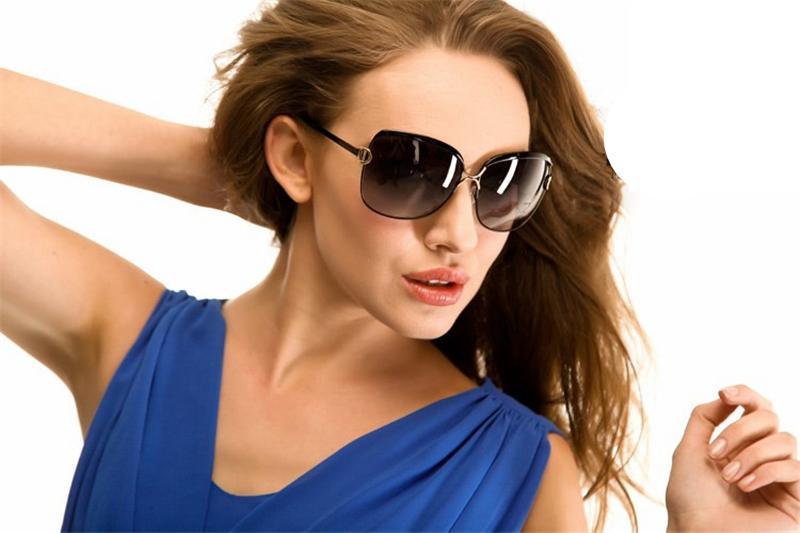 Polarized Gradient Round Sunglasses