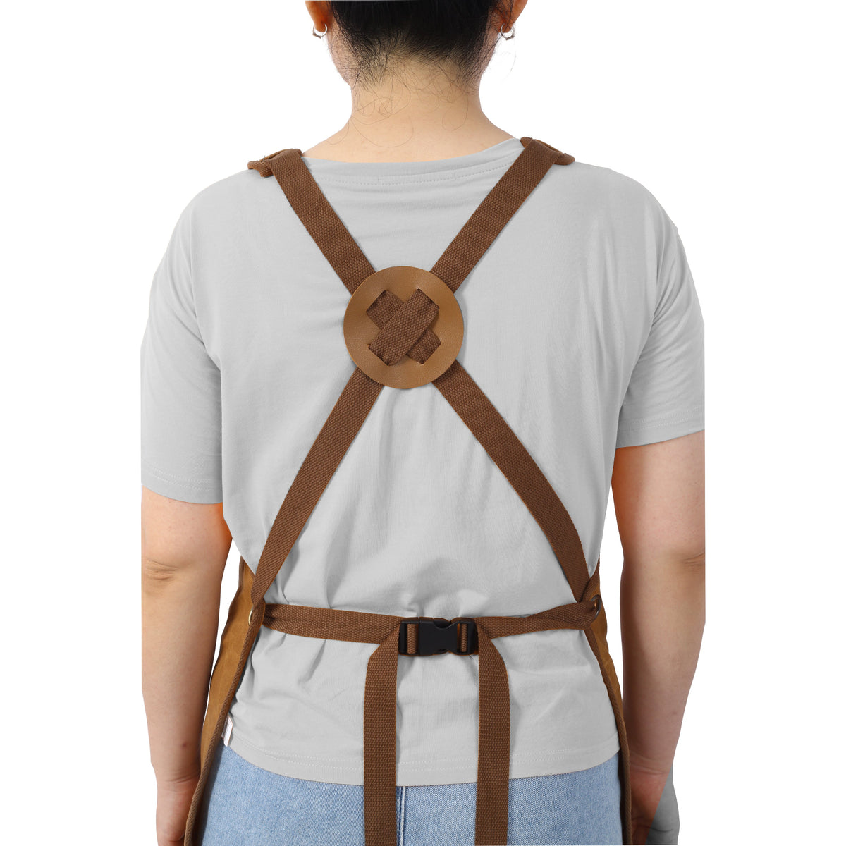 Long heavy-duty waxed canvas tool apron, carpenter apron, carpenter apron, carpenter waterproof 18 ounces