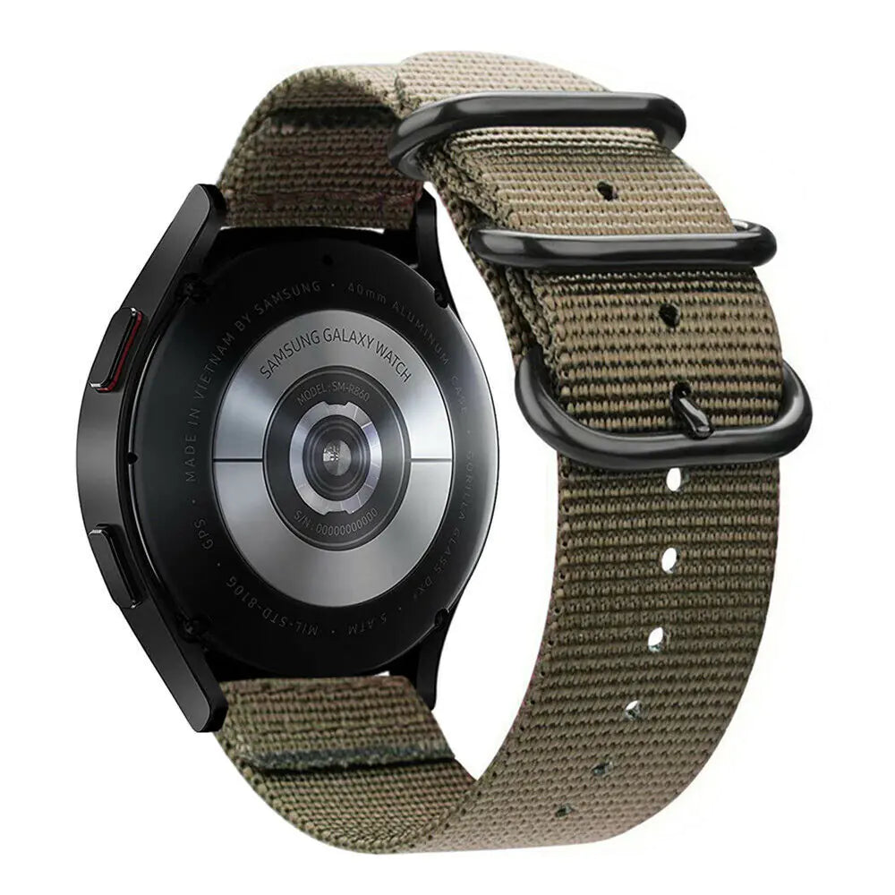 18mm 20mm 22mm Durable Military Woven Nylon Wrist Watch Band