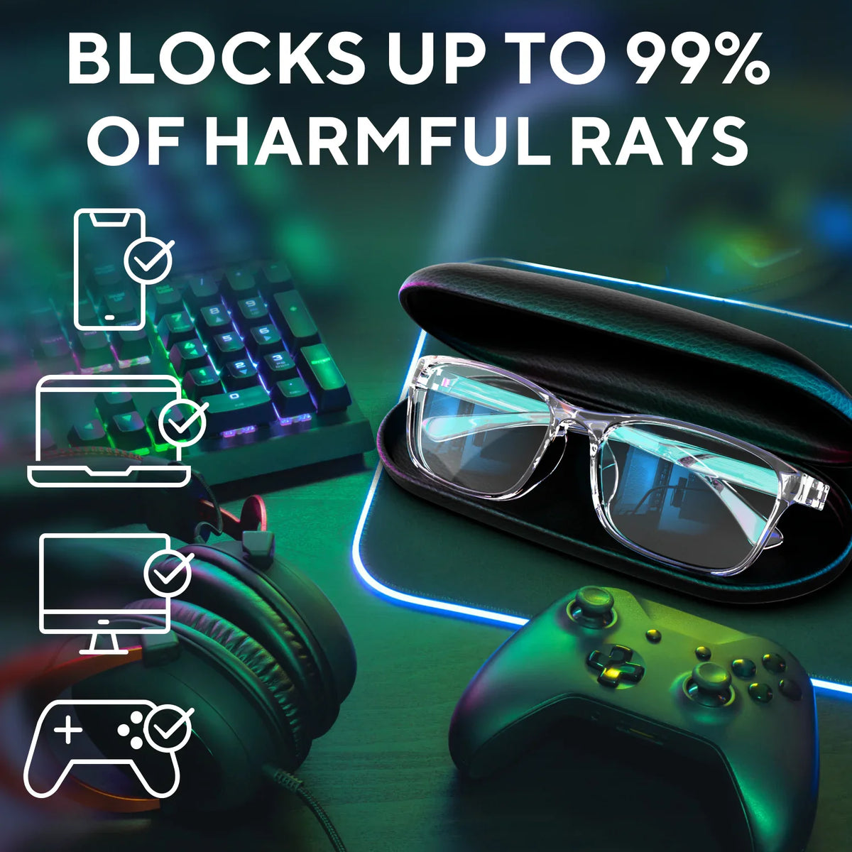 Stylish Blue Light Computer Blocking Glasses