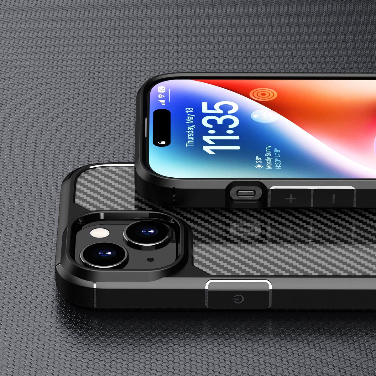iPhone 15 Carbon-Fiber Case - Rugged Protection | Venture Series